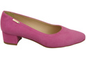 Pohodlné dámské boty Fuchsia Natural Suede Leather 220 od ElitaBut