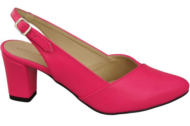 Dámská obuv Neon Pink Stiletto Sandály Natural Leather 217 ElitaBut