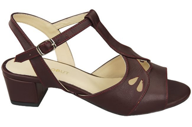 Dámská obuv Sandály Maroon Natural Leather 169 ElitaBut