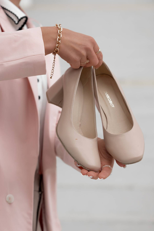 Dámská obuv Dámské lodičky Přírodní kůže 171 Cappuccino Lico ElitaBut