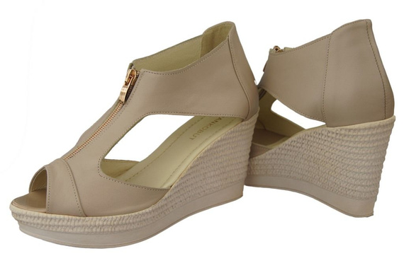 Dámské sandály Anchor Natural Leather Cappuccino Lico 993 ElitaBut