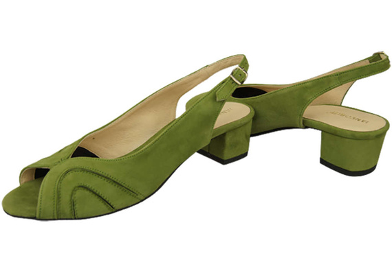 Dámská obuv Sandály semišová kůže Pistachio 991 ElitaBut