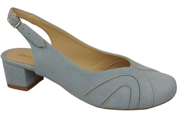 Dámská obuv Přírodní kůže Semišové sandály Bright Blue 842 Z ElitaBut