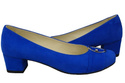 Dámská obuv Azure Natural Leather Suede pumps 135 ElitaBut