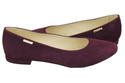 Dámské boty Ballerina Bordo leather Suede leather 131 ElitaBut