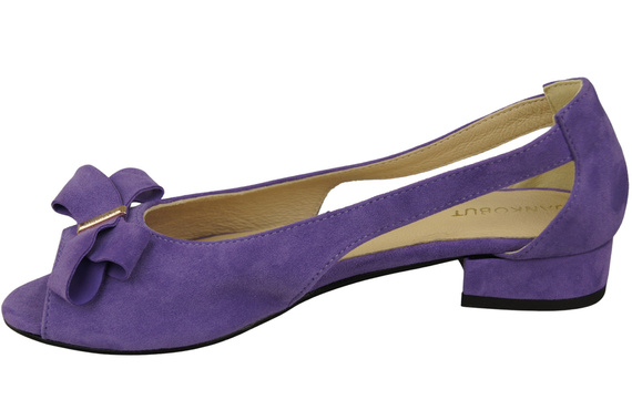 Obuv Dámské sandály Fialové přírodní semišové kůže 994 Z Kombinace stylu a pohodlí ElitaBut