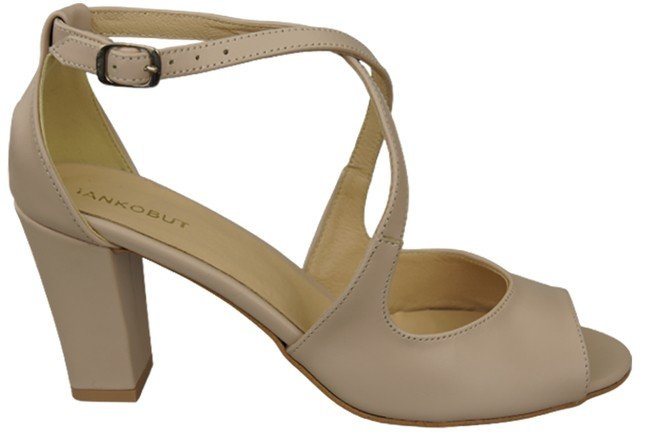 Dámská obuv Sandály Cappuccino Bright Natural Leather 186 ElitaBut