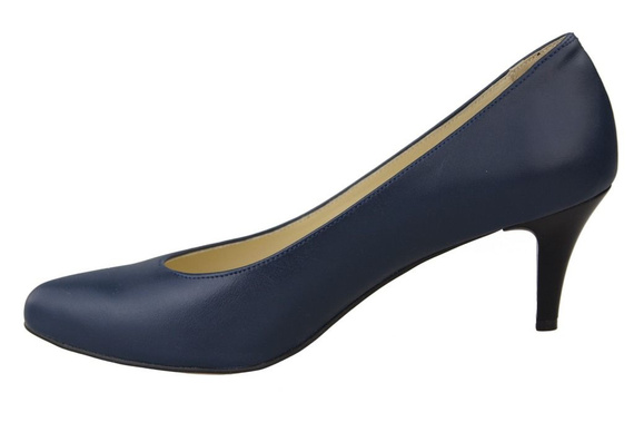 Dámská obuv Dámské lodičky z přírodní kůže Námořnická modř 825 ElitaBut