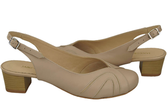 Dámská obuv Sandály z přírodní kůže Cappuccino Lico 842 ElitaBut