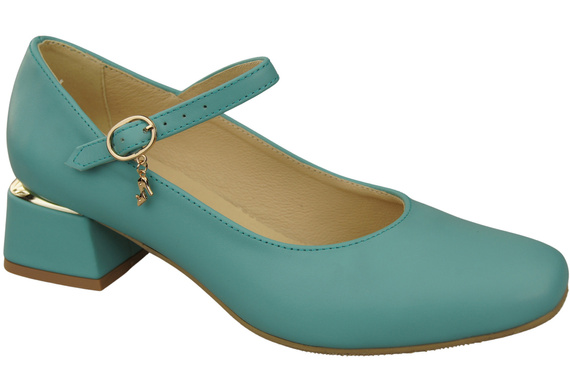 Dámská obuv Obuv s páskem Tyrkysová přírodní kůže 202 ElitaBut