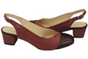 Dámská obuv Sandály z přírodní kůže 165 Maroon ElitaBut