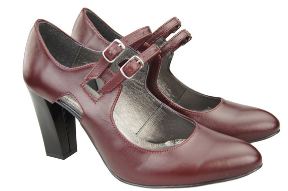 Dámská obuv Maroon Natural Leather 105 ElitaBut