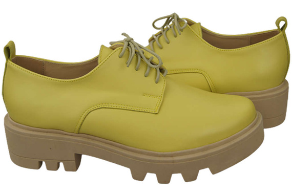 Dámské šněrovací boty Lemon Leather Natural 180 ElitaBut