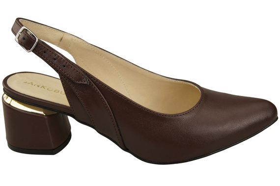 Dámská obuv Chocolate Sandals Natural Leather 196 ElitaBut