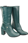Obuv Dámské kozačky Malachite to Half tele přírodní kůže 189 ElitaBut