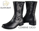 Obuv Dámské boty z přírodní kůže Černá 743 ElitaBut