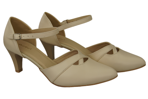 Dámská obuv Sandály béžové přírodní kůže 151 ElitaBut