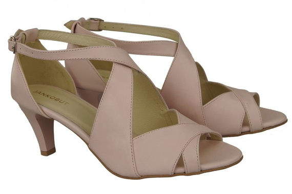 Dámské sandály Powder Pink Natural Leather 130 ElitaBut