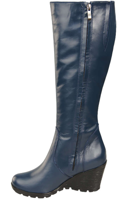 Obuv Dámské kotníkové boty Přírodní kůže Námořnická modrá 745 ElitaBut