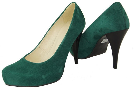 Dámská obuv Dámské lodičky Malachite Přírodní semišová kůže 644 ElitaBut