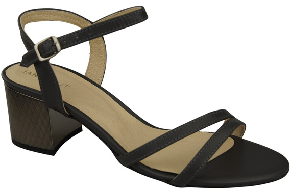 Dámská obuv Graphite Natural Leather 197 Smyslně odhalující sandály na nohy ElitaBut