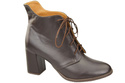 Obuv Dámské boty Chocolate Lace-up Winter Natural Leather 174 Z ElitaBut