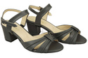 Dámská obuv Sandály Graphite Natural Leather 168 ElitaBut