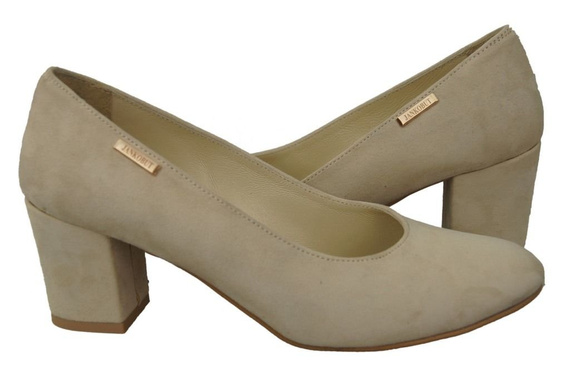 Dámská obuv Beige Natural Suede Leather 125 ElitaBut
