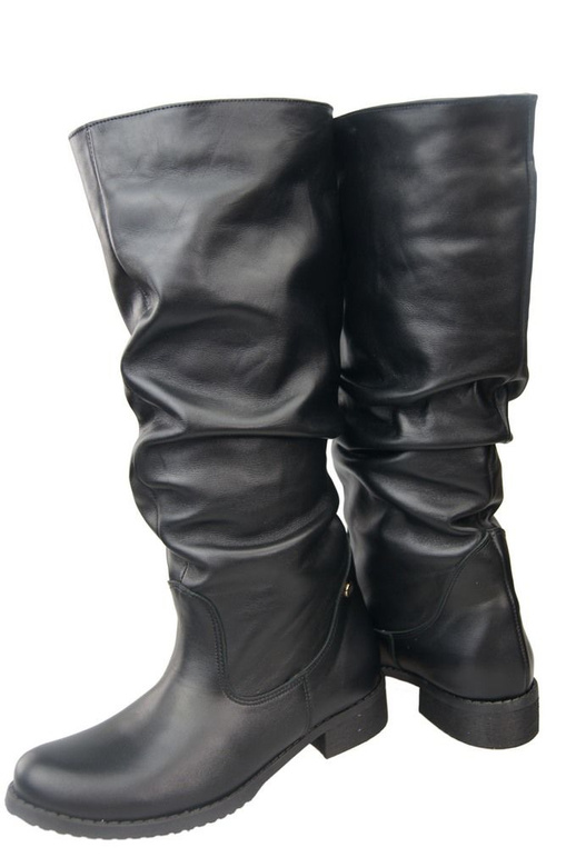 Obuv Dámské boty Přírodní kůže 123 Černá ElitaBut