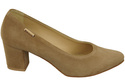 Dámská obuv Olive Natural Leather Suede pumps 106 ElitaBut