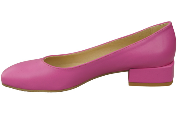 Pohodlná dámská obuv Fuchsia Flats Natural Leather 204 ElitaBut