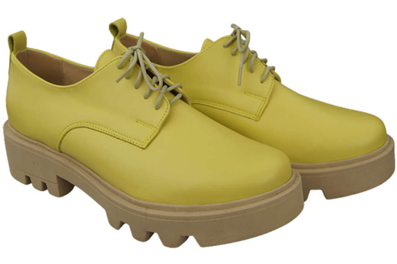 Dámské šněrovací boty Lemon Leather Natural 180 ElitaBut