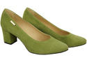 Dámská obuv Pistachio Natural Leather Suede pumps 106 ElitaBut
