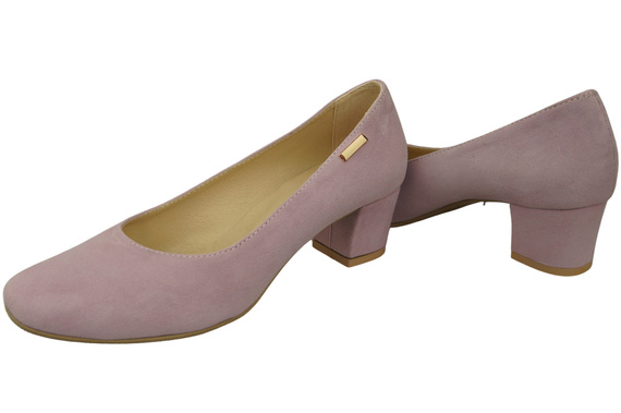 Pohodlná dámská obuv Bright Lilac Suede Natural Leather 172 Od ElitaBut