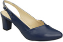Dámské sandály na podpatku Navy Blue Natural Leather 217 ElitaBut