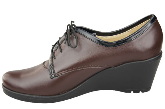 Obuv Dámské polobotky On Anchor přírodní kůže Chocolate 181 ElitaBut