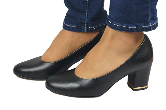 Dámská obuv Dámské lakované lodičky Black 818 ElitaBut