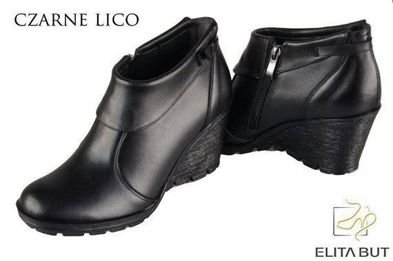 Obuv Dámské kotníkové boty Přírodní kůže Černá 739 ElitaBut