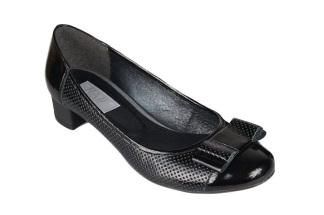 Dámská obuv Přírodní kožené lodičky Černá 707 ElitaBut