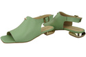 Pohodlná dámská obuv Sandály Mint Flat Gold Heel Natural Leather 207 ElitaBut