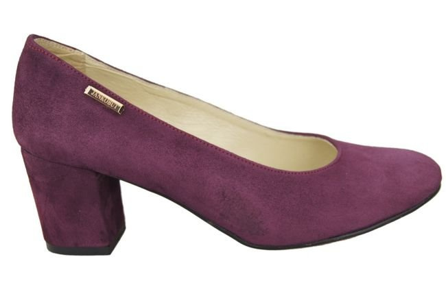 Dámská obuv Maroon Natural Leather Suede pumps 125 ElitaBut