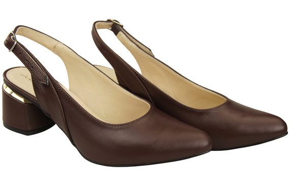 Dámská obuv Chocolate Sandals Natural Leather 196 ElitaBut