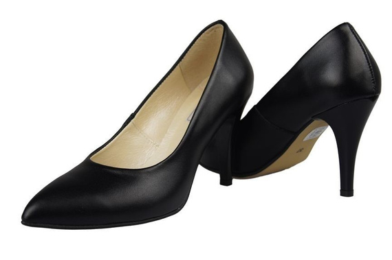 Dámská obuv Dámské lakované lodičky Black 816 ElitaBut