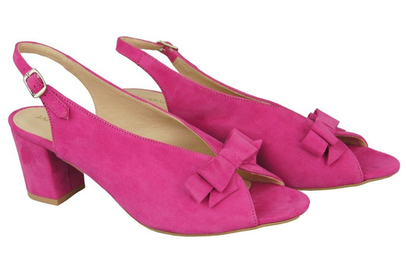Dámská obuv Sandály Fuchsiová přírodní kůže Semiš 148 ElitaBut