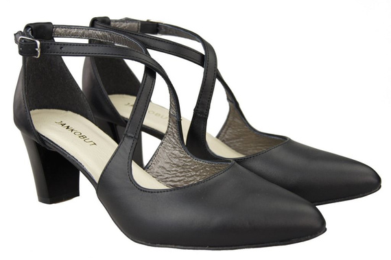 Dámské sandály na nízkém podpatku Black 102 ElitaBut