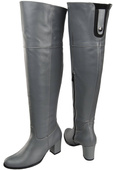 Dámské boty Ash Grey Musketeers High over the knee natural leather 190 ElitaBut