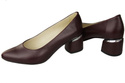 Dámská obuv Maroon Natural Leather pumps 143 ElitaBut