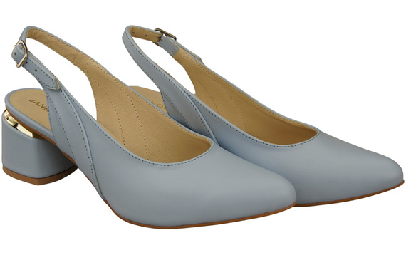Dámská obuv Sandály Light Blue Natural Leather 196 ElitaBut