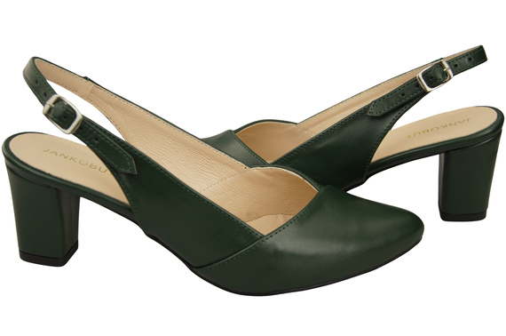 Dámská obuv Emerald Green Stiletto Sandály Natural Leather 217 ElitaBut