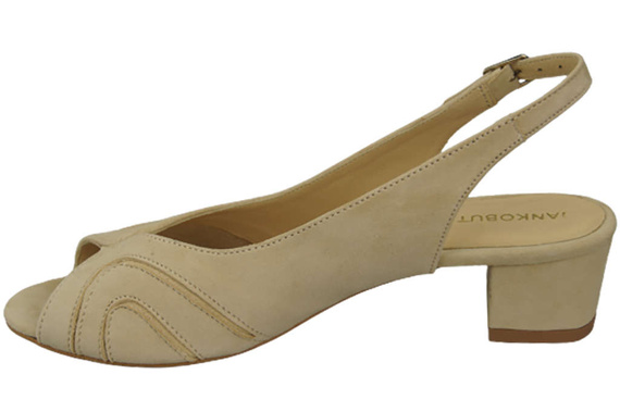 Dámská obuv Sandály ze semišové kůže Béžová 991 ElitaBut